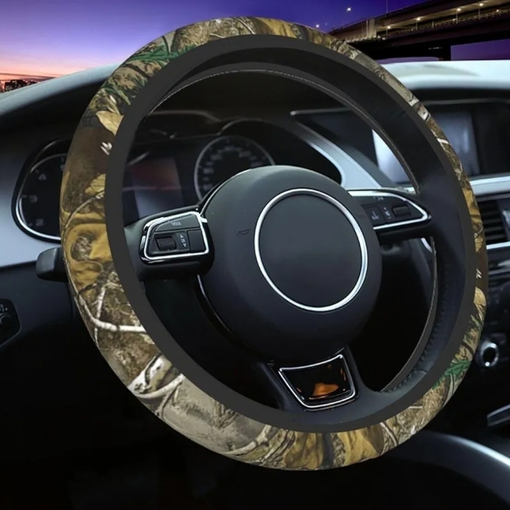 Browning Camouflage Neoprene Steering Wheel Cover